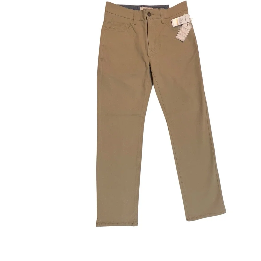 Flag & Anthem Castleton Stretch Chino Portland Relaxed Fit Khaki Size‎ 29WX32L